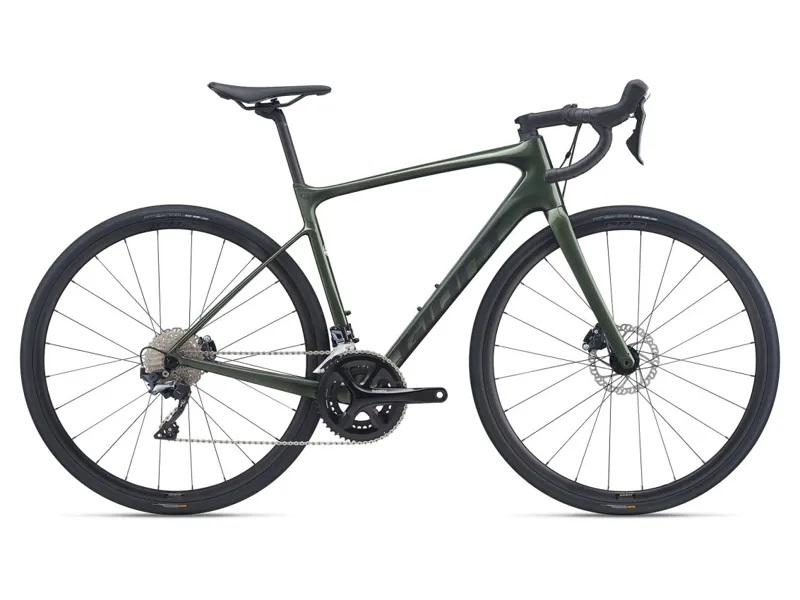 2021 Giant Defy Advanced 1 Road Bike in Moss Green